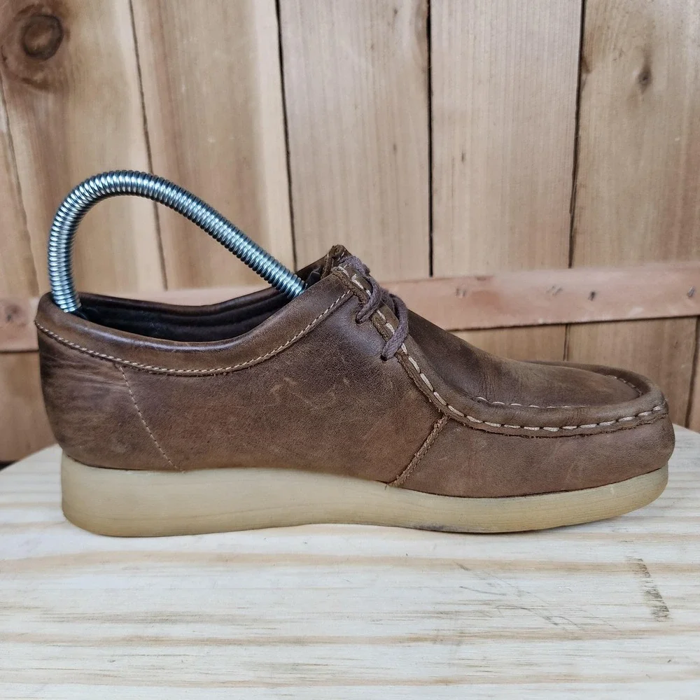 Clarks Wallabees Shoes Womens 7M Brown Casual Comfort Chukka Moc Toe‎